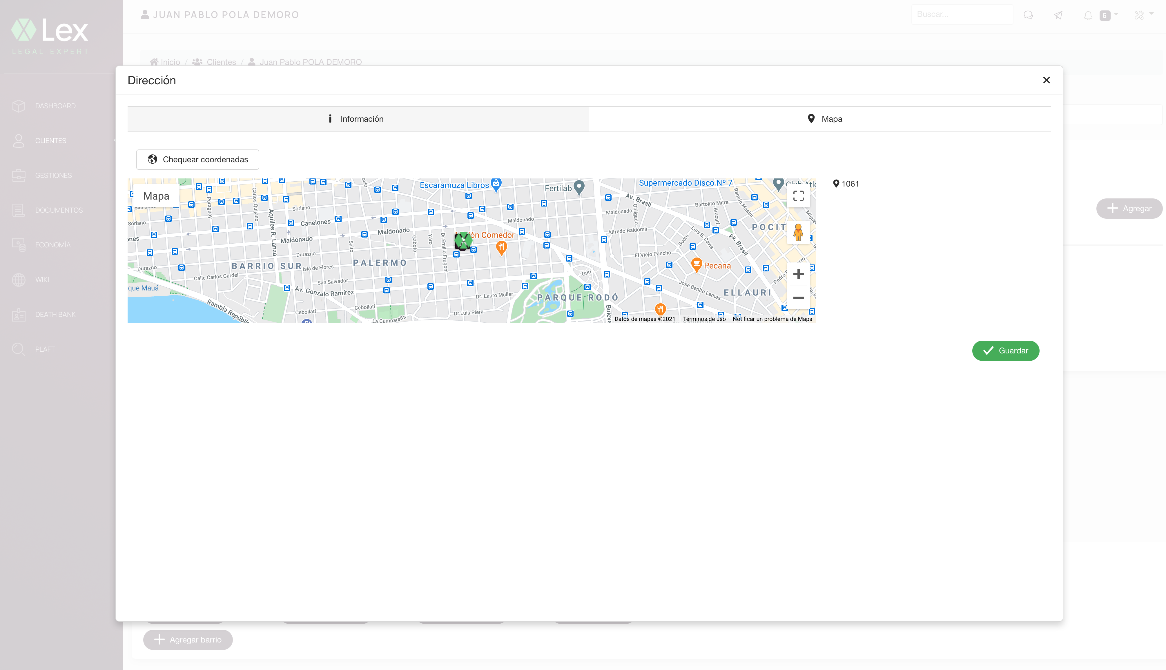 CRM Home screen