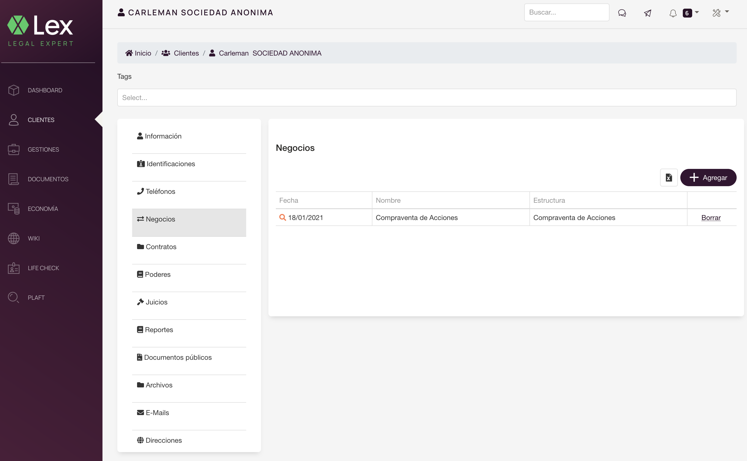 Business Screen
